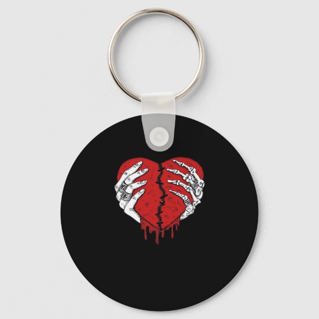 Porte-clés Skeleton Hands Hearts Classic Trending (Recto)