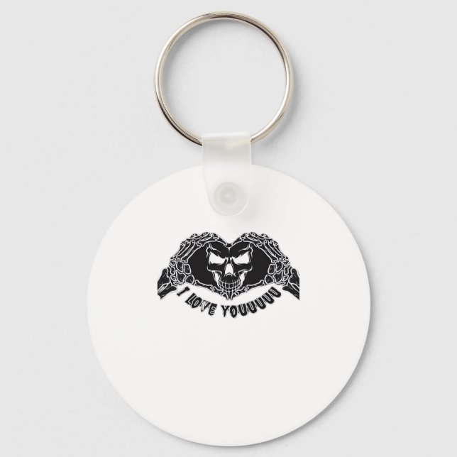 Porte-clés Skeleton Hands Skull, Halloween Design Pour Backgr (Recto)