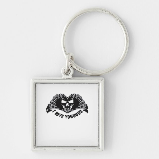 Porte-clés Skeleton Hands Skull, Halloween Design Pour Backgr (Devant)