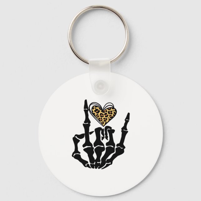 Porte-clés Skeleton Heart Hands Classic (Recto)