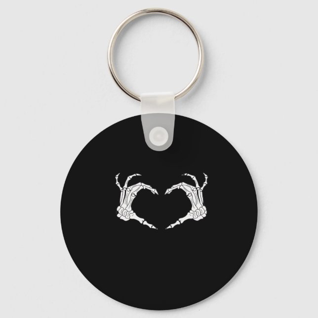 Porte-clés Skeleton Heart Hands Classic (Recto)