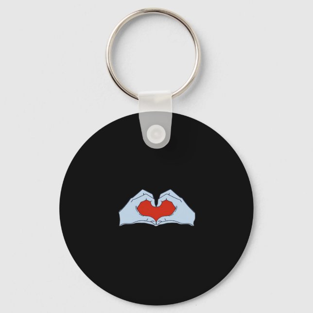 Porte-clés Skeleton Heart Hands Classic & Basic Halloween (Recto)