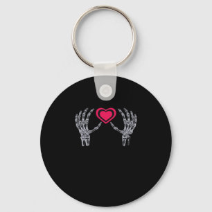 Porte-clés Skeleton Mains Coeur mignon