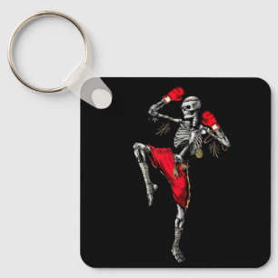 Porte-clés Skeleton Muay Thai Halloween Kickboxing MIXED MART