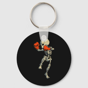 Porte-clés Skeleton Muay Thai Halloween Kickboxing Mma Combat