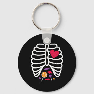 Porte-clés Skeleton Rib Cage Funny Halloween Garçons Filles