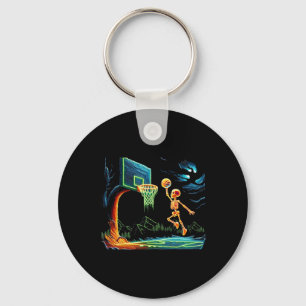 Porte-clés Skeleton Slam Dunk Hoop Bysketbyll Halloween Homme
