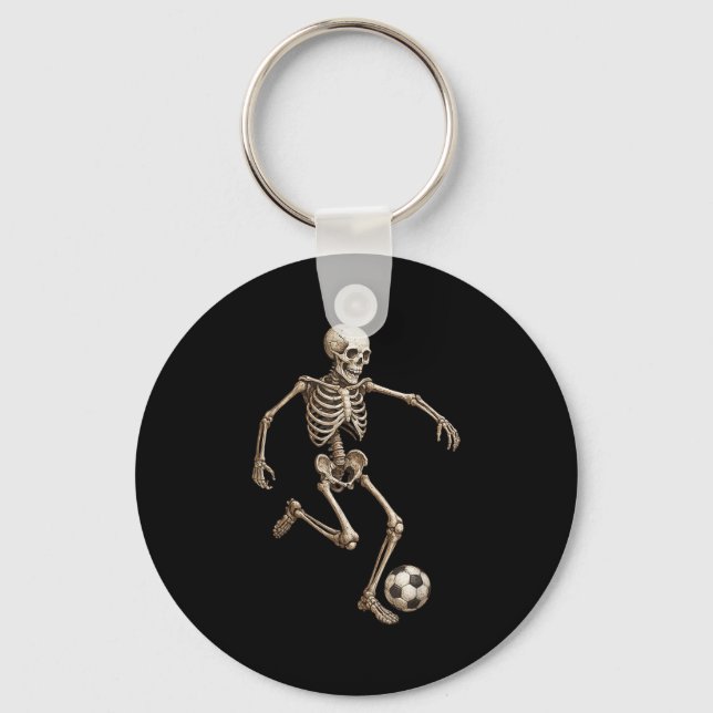 Porte-clés Skeleton Soccer Retro Halloween Costume Funny Men  (Recto)