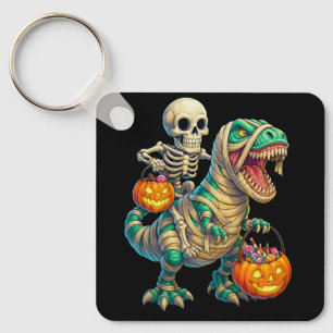 Porte-clés Skeleton Whimsical équitation maman T-Rex Hallowee