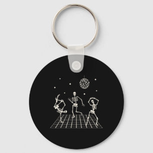 Porte-clés Skeletons Dansant Au Club Avec Disco Ball Ha