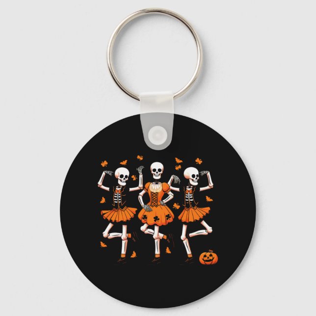 Porte-clés Skeletons de danse irlandaise Danse Éffrayante Hal (Recto)