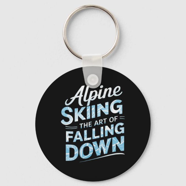 Porte-clés Ski alpin L'art de tomber Ski alpin (Recto)