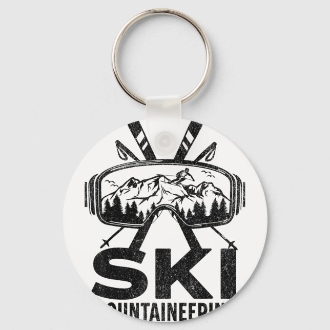 Porte-clés Ski de randonnée  (Recto)