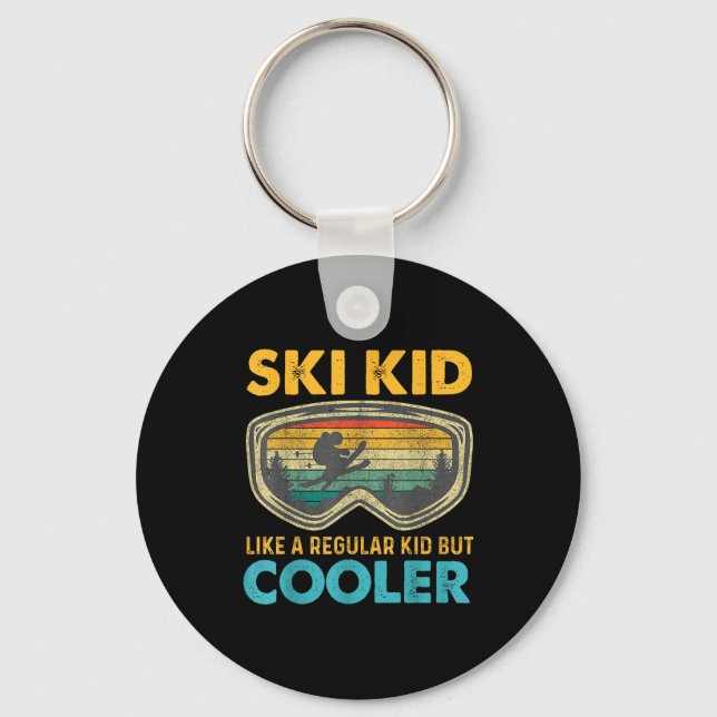 Porte-clés Ski Kid Like A Regular Kid But Cooler Skiing Lover (Recto)