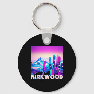 Porte-clés Ski Kirkwood - Retro 80's Style Skiing And Snowboa