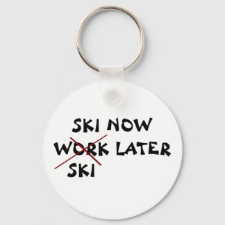 Porte-clés Ski maintenant Ski plus tard