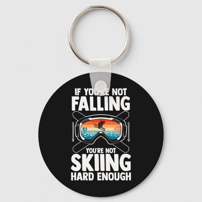 Porte-clés Ski Skier Ski (Recto)