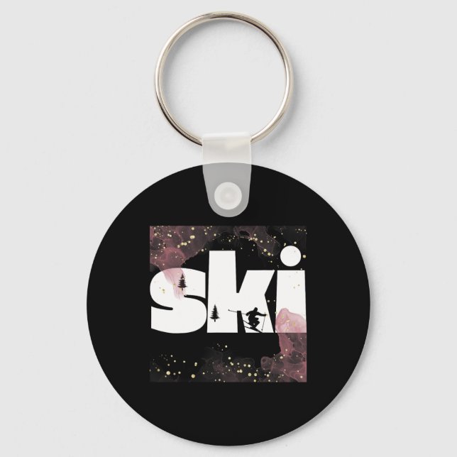 Porte-clés Ski Sur Les Pistes2 (Recto)