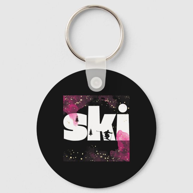 Porte-clés Ski Sur Les Pistes6 (Recto)