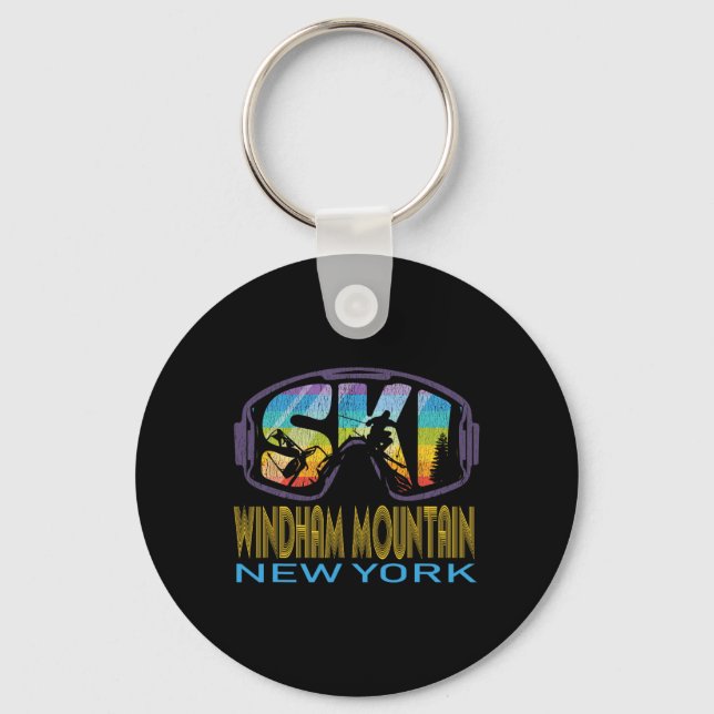 Porte-clés Ski Windham Mountain New York Skiing Vacation  (Recto)