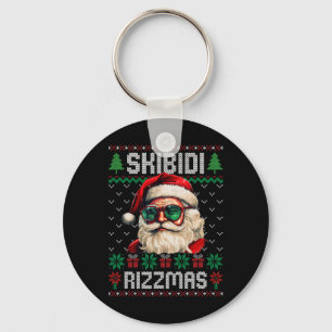 Porte-clés Skibidi Rizzmas Drôle de Noël Slang Gen Alpha 