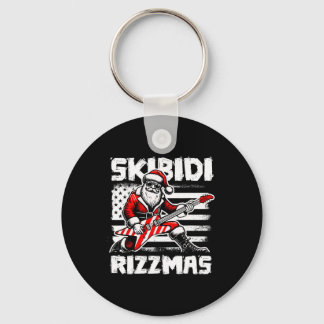 Porte-clés Skibidi Rizzmas Drôle Père Noël Xmas Gen Alpha