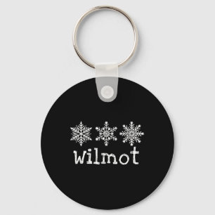 Porte-clés Skieur de Wilmot Mountain Skiant Ski Flocons de Ne