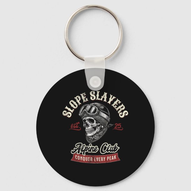 Porte-clés Skieurs de Freestyle Skiing Slope Slayers Aventure (Recto)
