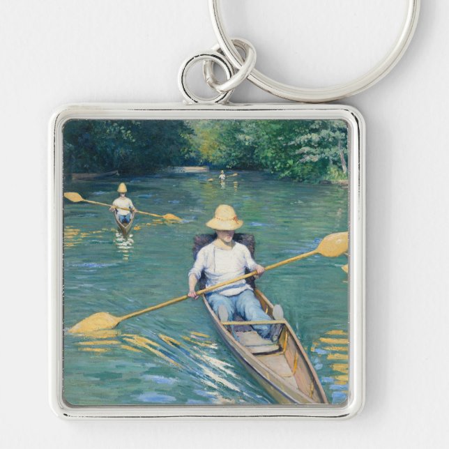 Porte-clés Skiff par Gustave Caillebotte (Devant)