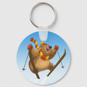 Porte-clés Skiing Bear Keychain