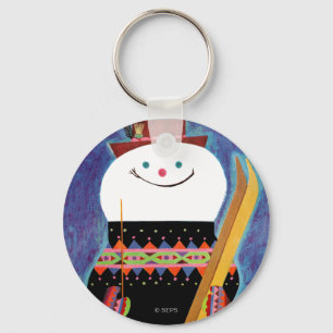 Porte-clés Skis pour Snowman