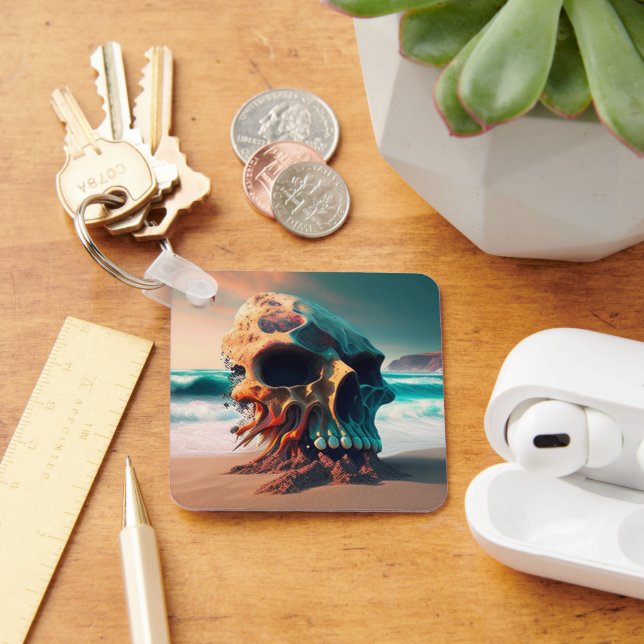 Porte-clés Skull on the beach (Bureau)