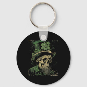 Porte-clés Skull Skeleton - Leprechaun St. Patrick's Day Sain