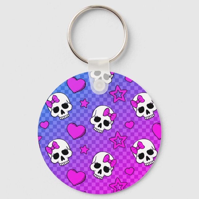 Porte-clés Skully Pop Kawaii (Recto)