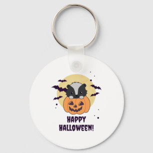 Porte-clés Skunk Pumpkin Cute Skunks Happy Halloween