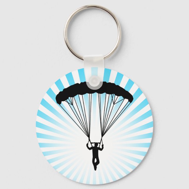 Porte-clés skydiver silhouette (Recto)