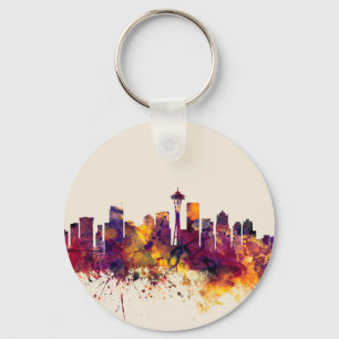 Porte-clés Skyline de Seattle