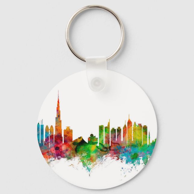 Porte-clés Skyline Dubaï (Recto)