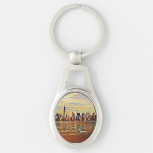 Porte-clés Skyline New York Abstrait