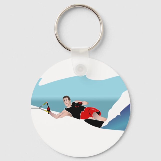 Porte-clés Slalom Waterskier Porte - clé (Recto)