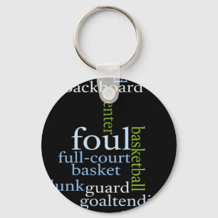 Porte-clés Slam Dunk de Mots: Jeu de Basket-ball des Champion