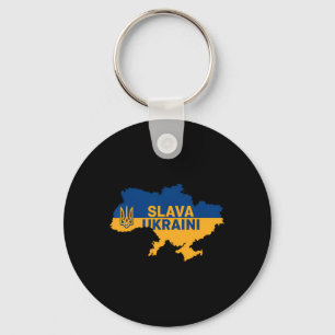 Porte-clés Slava Ukraini Gloire à l'Ukraine T-shirt de soutie