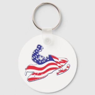 Porte-clés Sledder patriotique