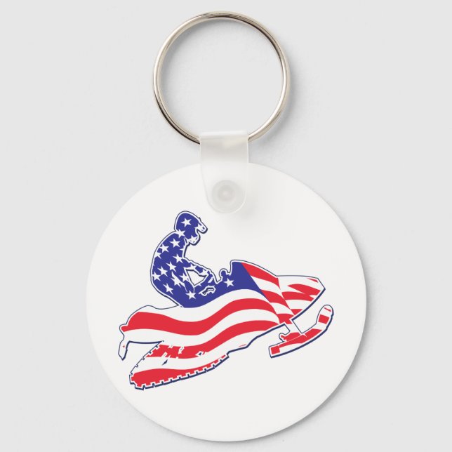 Porte-clés Sledder patriotique (Recto)