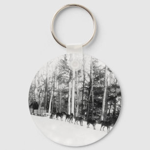 Porte-clés Sledding de chien de l'Alaska