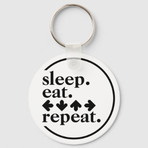 Porte-clés Sleep. Eat. Arrows. Repeat.