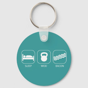 Porte-clés Sleep WOD Bacon - Workout And Weight Lifting
