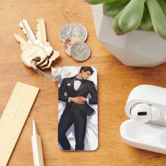 Porte-clés Sleeping Elegant Anime Man (Bureau)