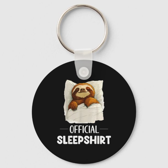 Porte-clés Sleepshirt Cute Sleeng Sloth Animal Lovers Pajama  (Recto)