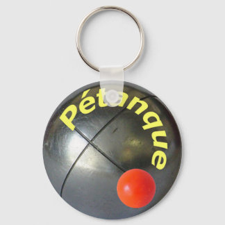 Porte-clés Slick design of a steel Petanque ball